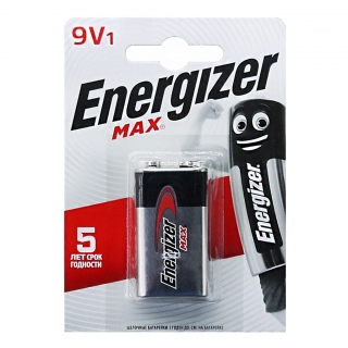 Батарейка алкалиновая Energizer MAX 6LR61 BL-1