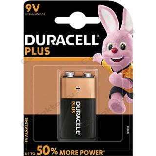 Батарейка алкалиновая DURACELL PLUS 6LR61 BL-1