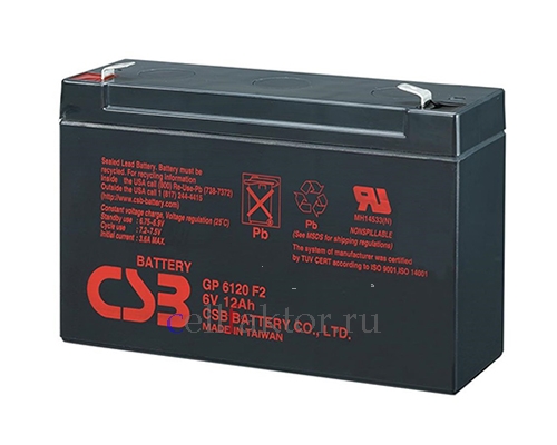 CSB GP6120 аккумулятор свинцово-гелевый купить оптом в СеллФактор с доставкой по Москве и России