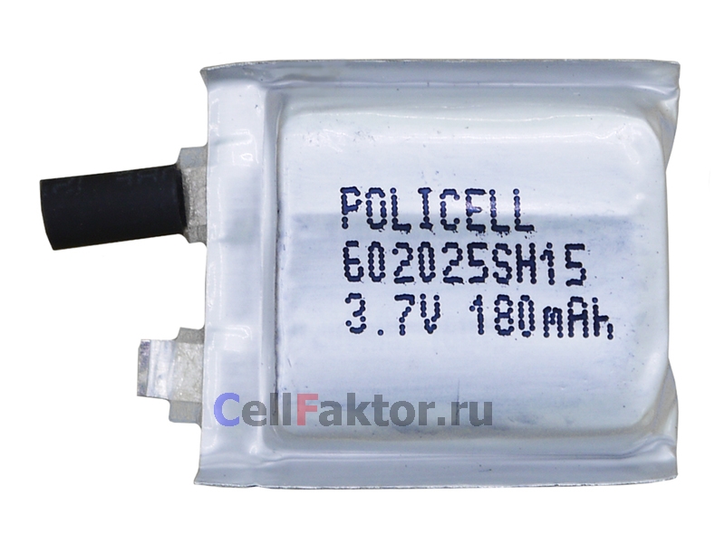 LP 602025HR 6*20*25 15C 3.7V 180mAh аккумулятор литий-полимерный Li-pol купить оптом в СеллФактор с доставкой по Москве и России