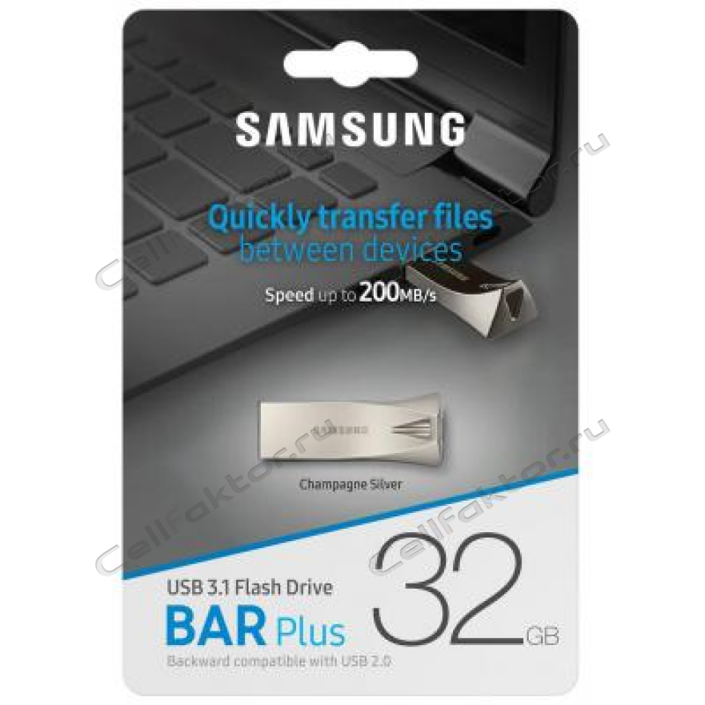 Samsung BAR Plus USB 3.1 32ГБ USB накопитель купить оптом в СеллФактор с доставкой по Москве и России