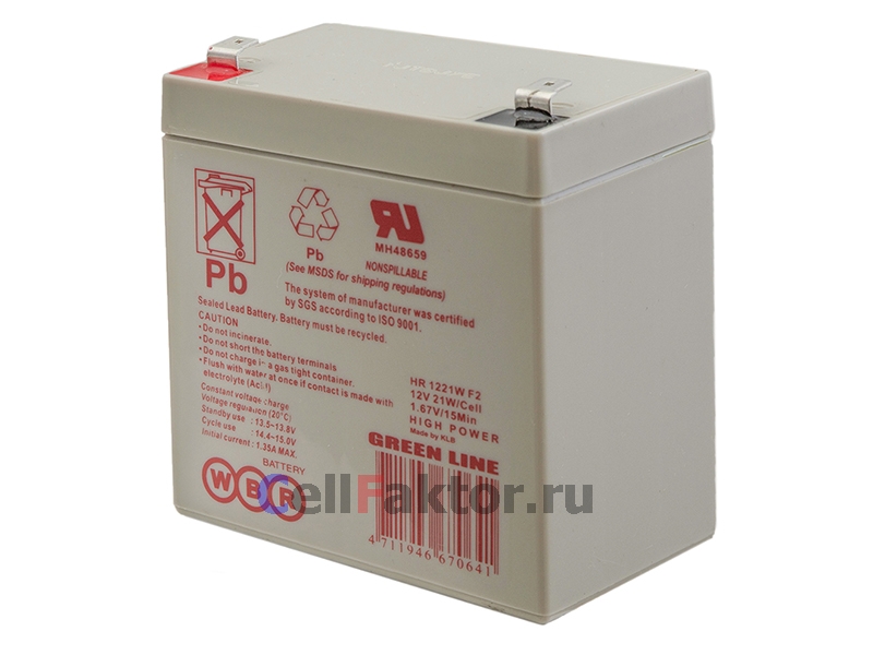 WBR HR1221W аккумулятор свинцово-гелевый купить оптом в СеллФактор с доставкой по Москве и России