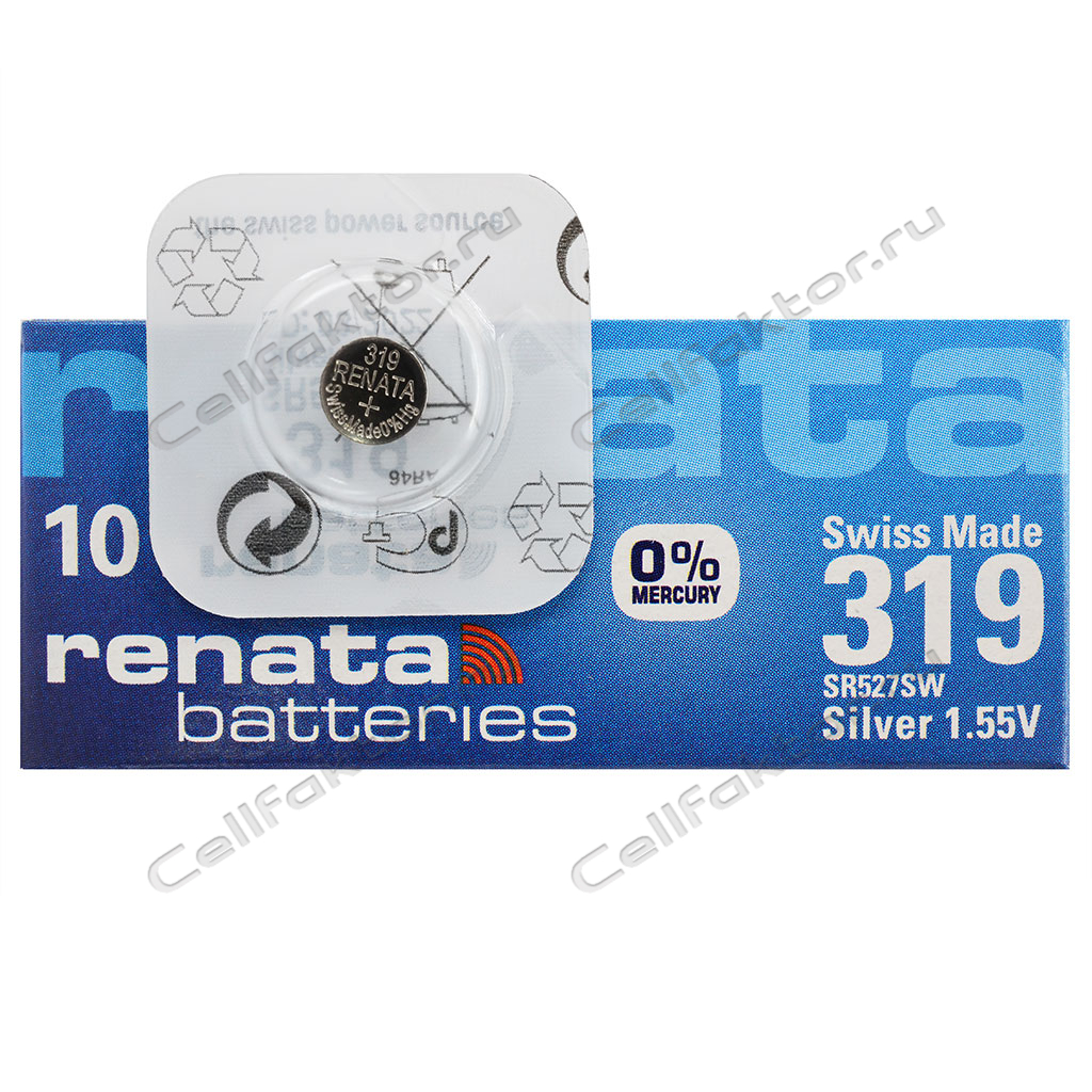 RENATA 319 BL-1 батарейка часовая серебряно-цинковая купить оптом в СеллФактор с доставкой по Москве и России