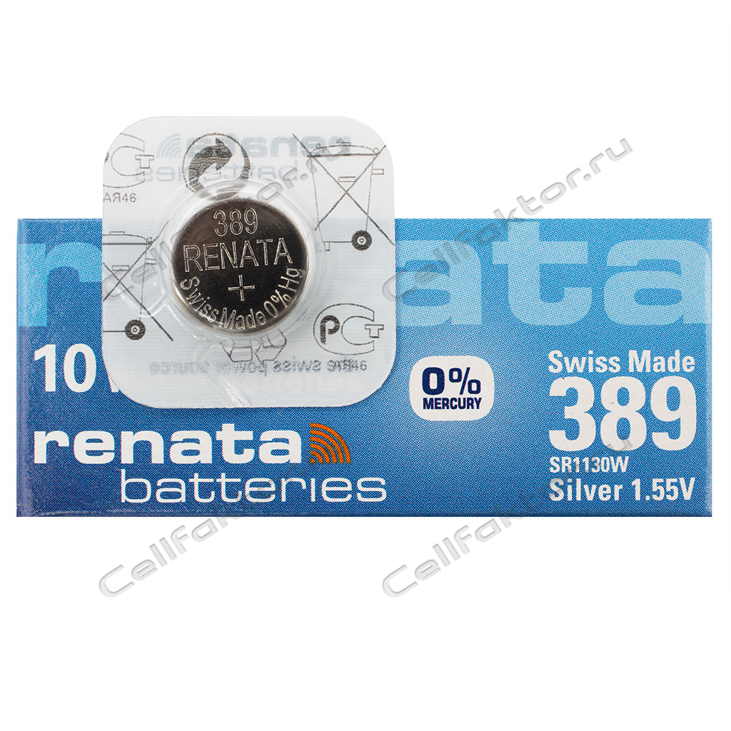 RENATA 389 BL-1 батарейка часовая серебряно-цинковая купить оптом в СеллФактор с доставкой по Москве и России