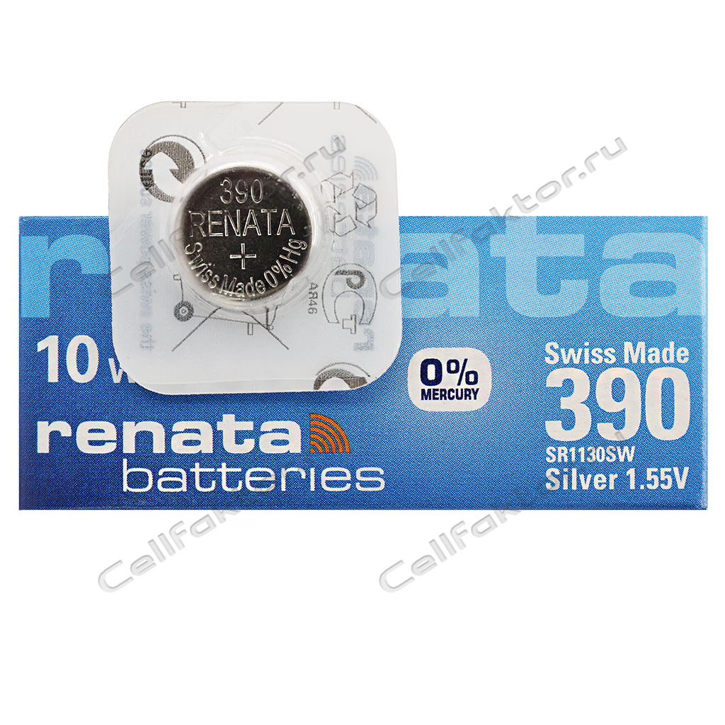 RENATA 390 BL-1 батарейка часовая серебряно-цинковая купить оптом в СеллФактор с доставкой по Москве и России