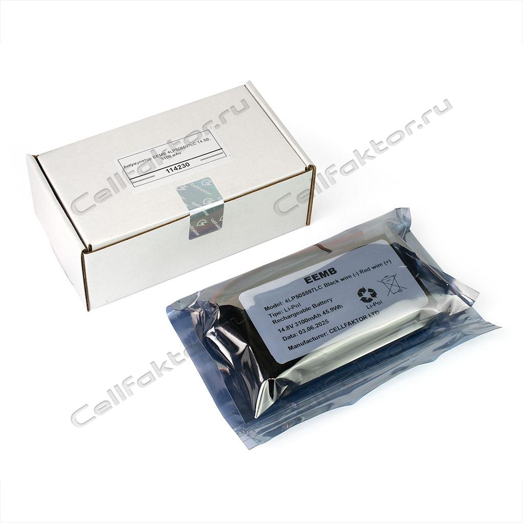 EEMB 4LP505597LC 14.8V 3100mAh аккумулятор литий-полимерный Li-pol купить оптом в СеллФактор с доставкой по Москве и России