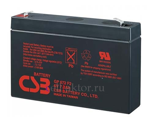 CSB GP672 аккумулятор свинцово-гелевый купить оптом в СеллФактор с доставкой по Москве и России