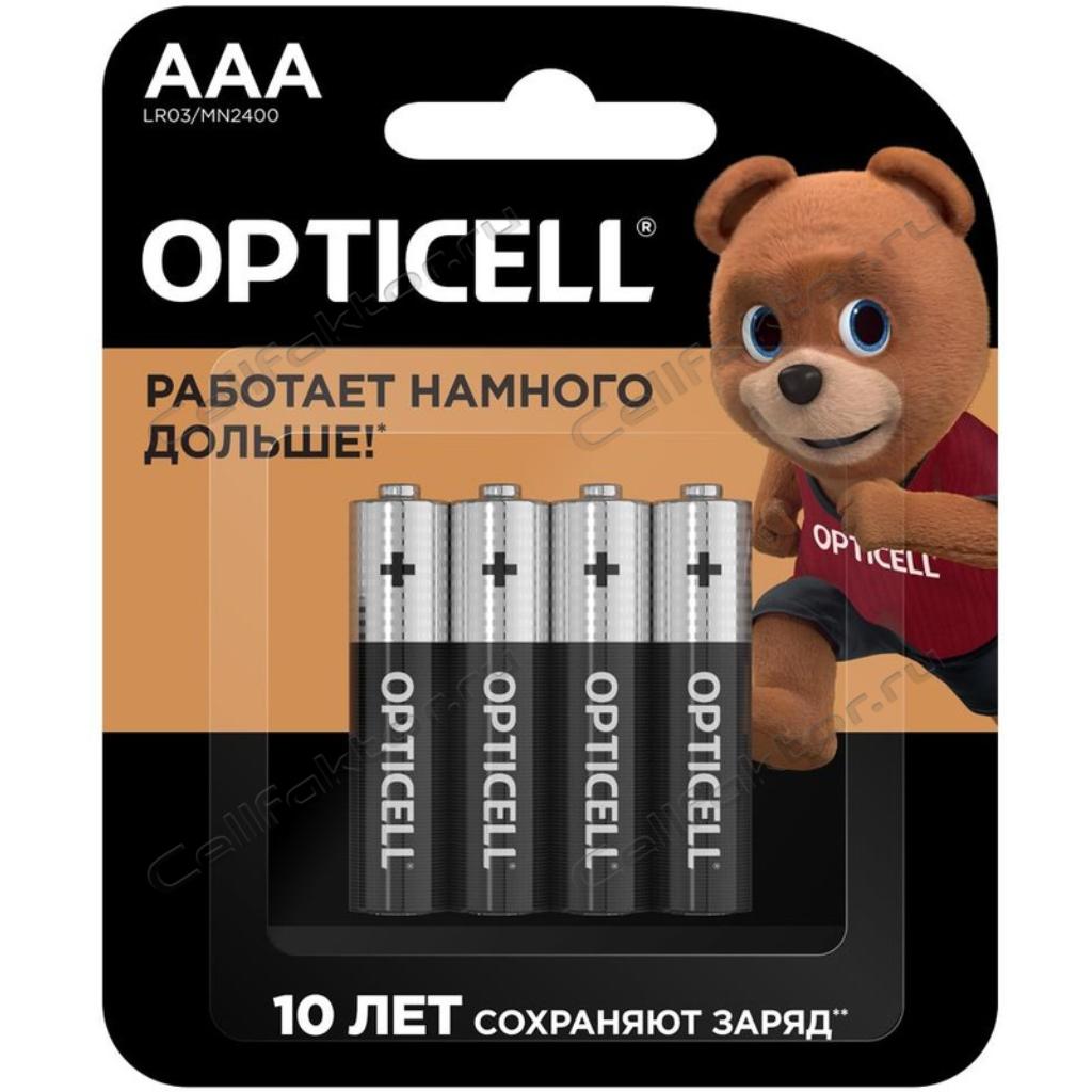 OPTICELL BASIC LR03 BL-4 батарейка алкалиновая купить оптом в СеллФактор с доставкой по Москве и России