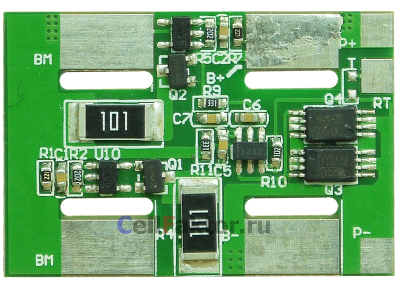Плата контроля BMS Li-ion 2S 7.4V 3A BMS-Li2-B-105 купить оптом в СеллФактор с доставкой по Москве и России