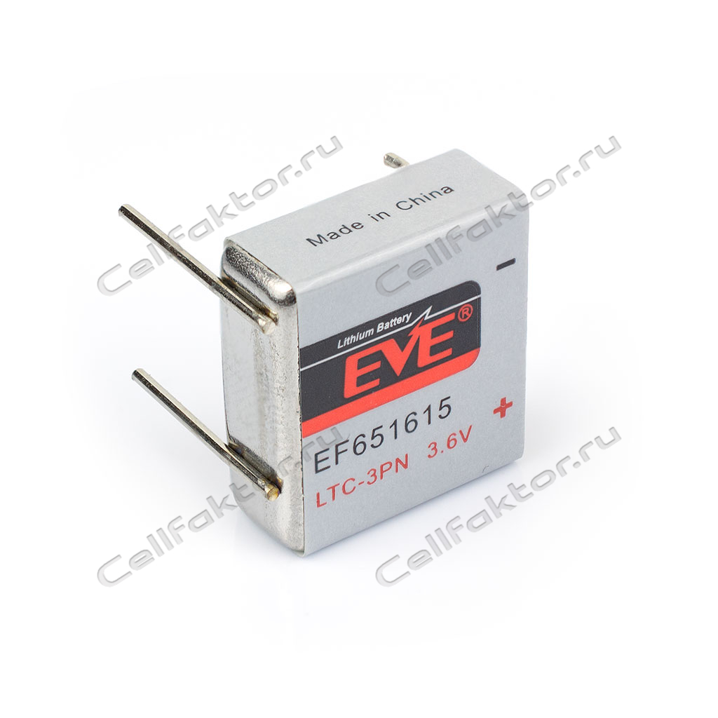 EVE EF651615 LTC-3PN батарейка литиевая купить оптом в СеллФактор с доставкой по Москве и России