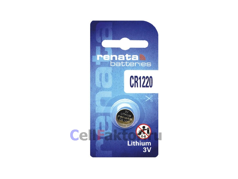 RENATA CR1220 батарейка литиевая купить оптом в СеллФактор с доставкой по Москве и России