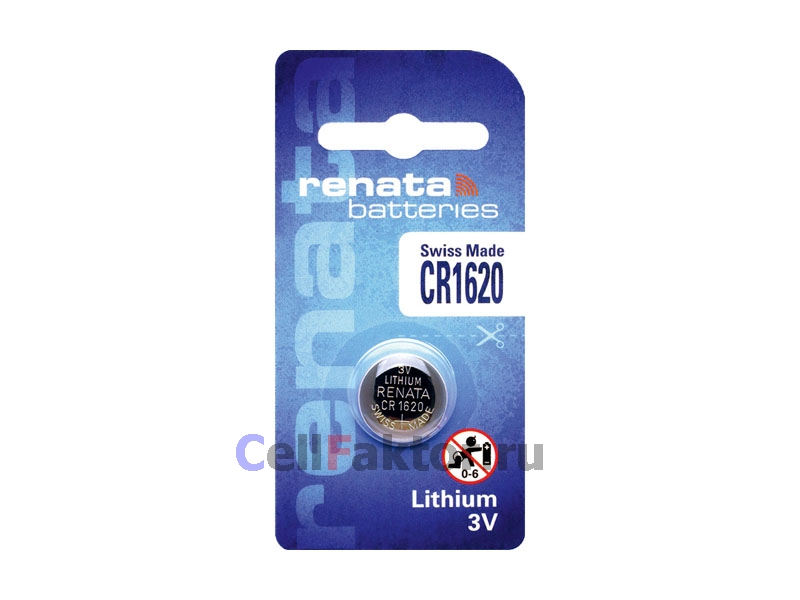 RENATA CR1620 батарейка литиевая купить оптом в СеллФактор с доставкой по Москве и России