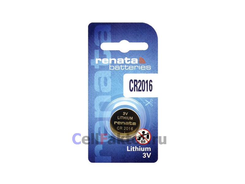 RENATA CR2016 батарейка литиевая купить оптом в СеллФактор с доставкой по Москве и России