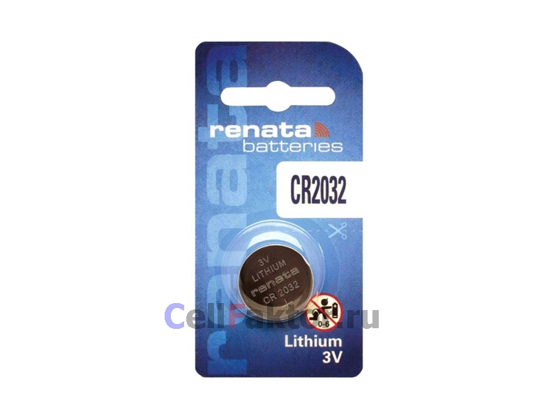 Батарейка RENATA CR2032 литиевая купить оптом и в розницу в интернет-магазине СеллФактор с доставкой по Москве и России