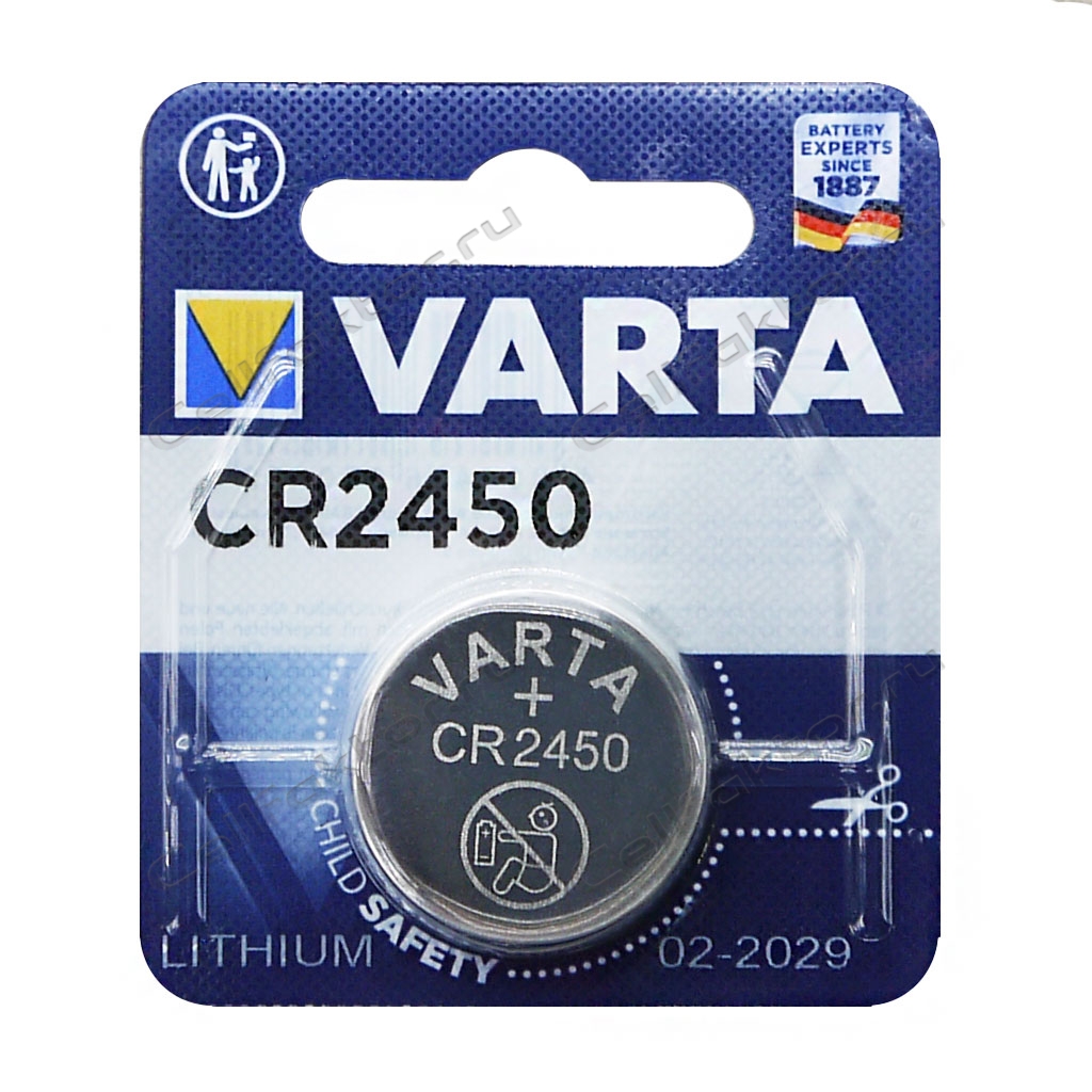 VARTA CR2450 BL-1 батарейка литиевая купить оптом в СеллФактор с доставкой по Москве и России