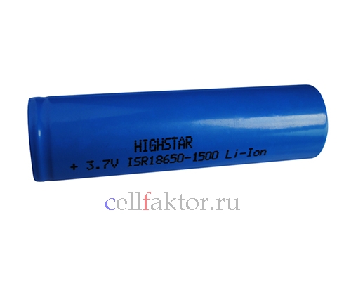 HIGHSTAR ISR18650 3.7V 1500mAh аккумулятор литий-ионный Li-ion высокотоковый купить оптом в СеллФактор с доставкой по Москве и России