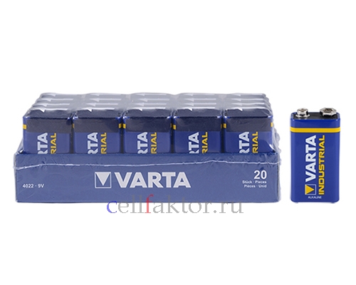 VARTA 4022 6LR61 батарейка алкалиновая купить оптом в СеллФактор с доставкой по Москве и России
