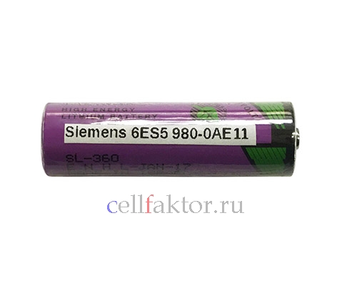 Siemens 6ES5 980-0AE11 батарейка литиевая купить оптом в СеллФактор с доставкой по Москве и России