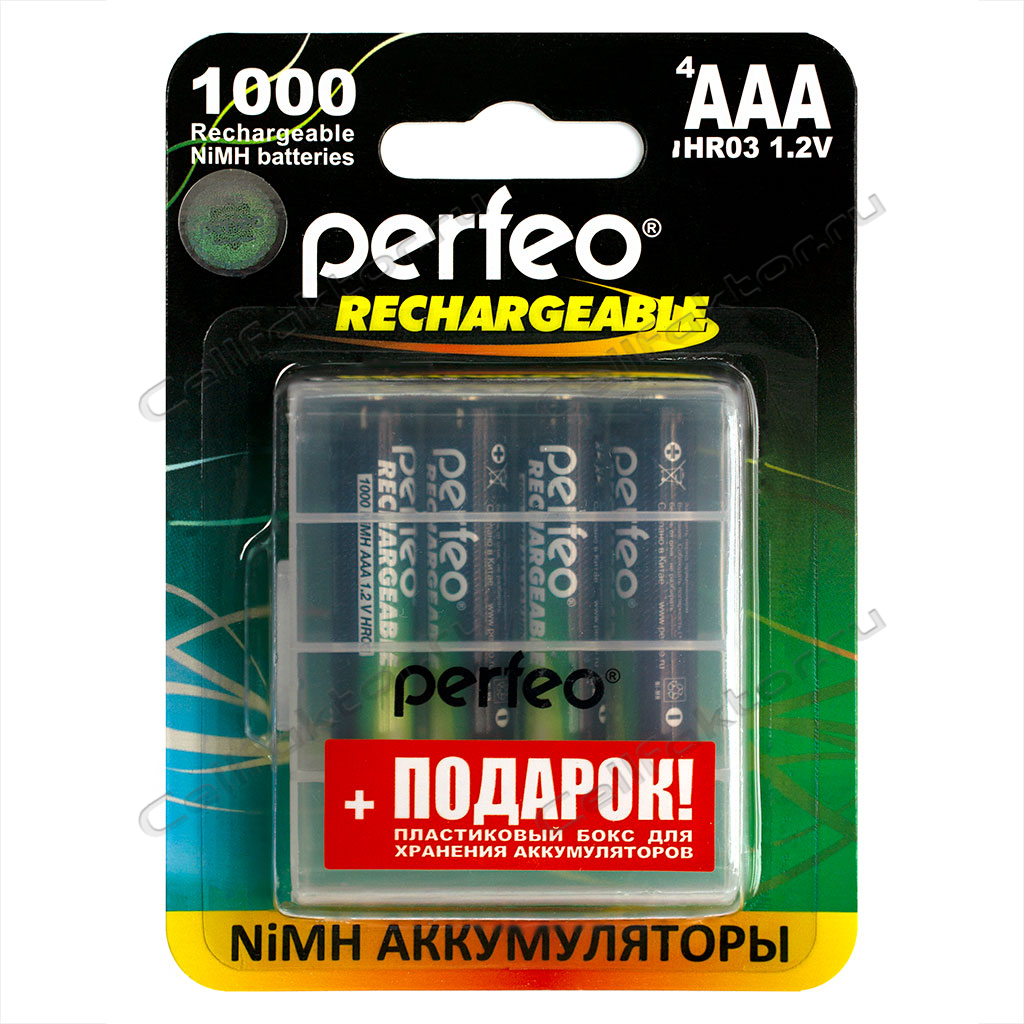 Perfeo AAA 1000mAh BL-4 аккумулятор никель-металгидрид Ni-MH купить оптом в СеллФактор с доставкой по Москве и России