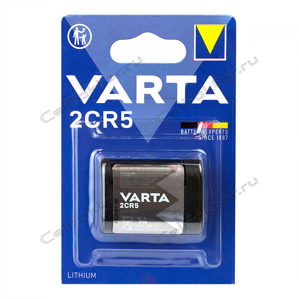VARTA 2CR5 BL-1 батарейка литиевая для фотоаппарата купить оптом в СеллФактор с доставкой по Москве и России
