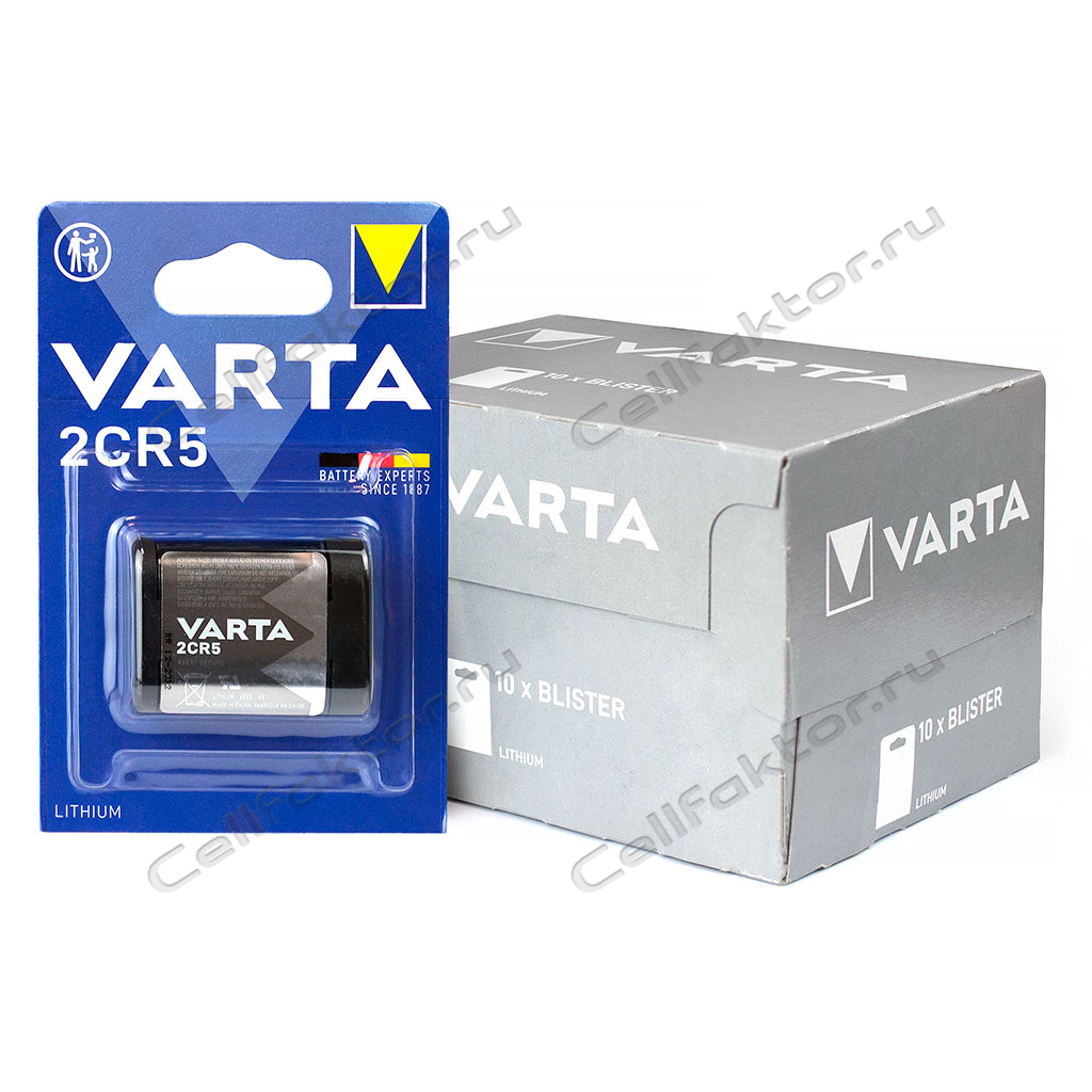 VARTA 2CR5 BL-1 батарейка литиевая для фотоаппарата купить оптом в СеллФактор с доставкой по Москве и России