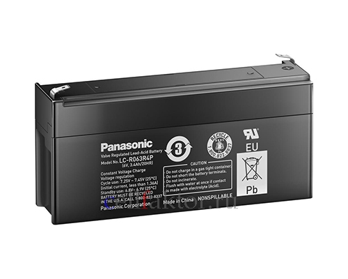 Panasonic LC-R063R4PG аккумулятор свинцово-гелевый купить оптом в СеллФактор с доставкой по Москве и России