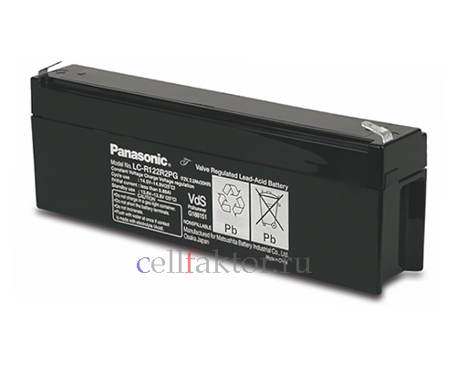 Panasonic LC-R122R2PG аккумулятор свинцово-гелевый купить оптом в СеллФактор с доставкой по Москве и России