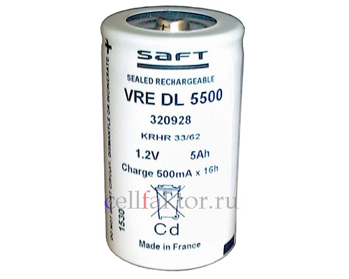 SAFT VRE DL 5500mAh аккумулятор никель-кадмиевый Ni-Cd купить оптом в СеллФактор с доставкой по Москве и России