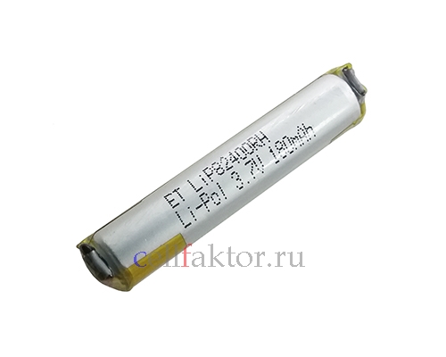 LiP82400R 8.2х40 3.7V 180mAh аккумулятор литий-полимерный Li-pol купить оптом в СеллФактор с доставкой по Москве и России