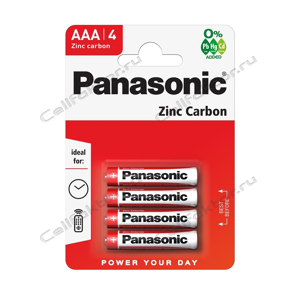 PANASONIC zinc carbon R03 BL-4 батарейка солевая купить оптом в СеллФактор с доставкой по Москве и России
