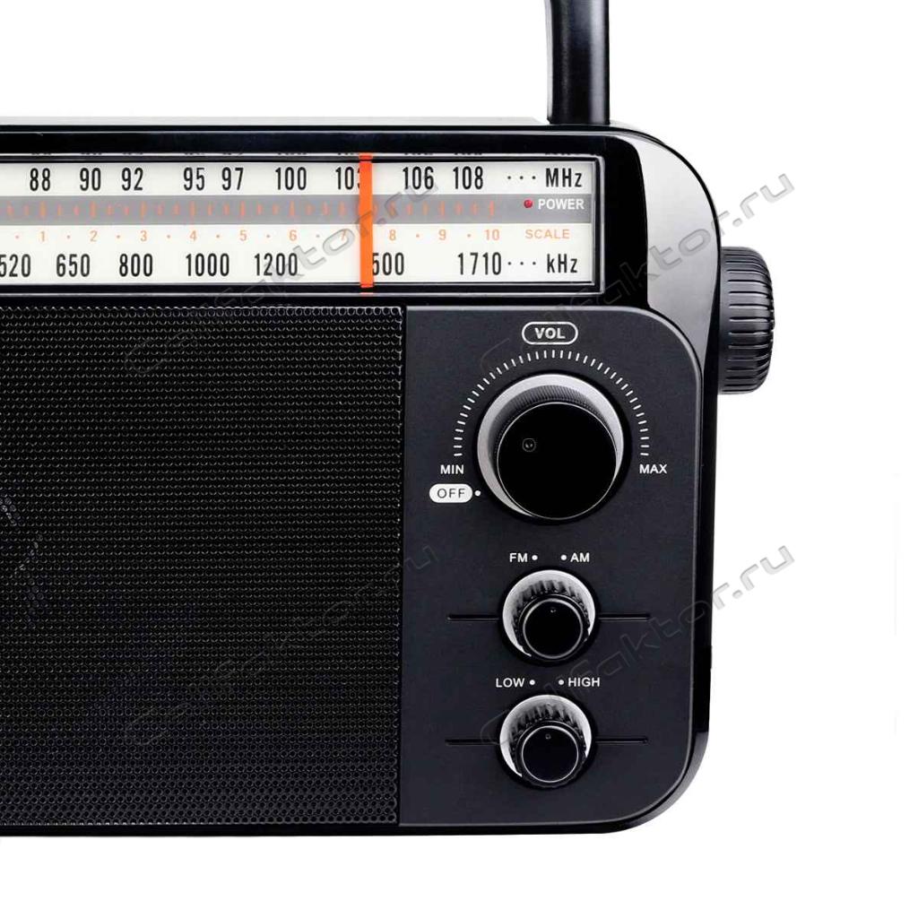 Радиоприемник RETEKESS TR604 портативный черный купить в интернет-магазине СеллФактор с доставкой по Москве и России