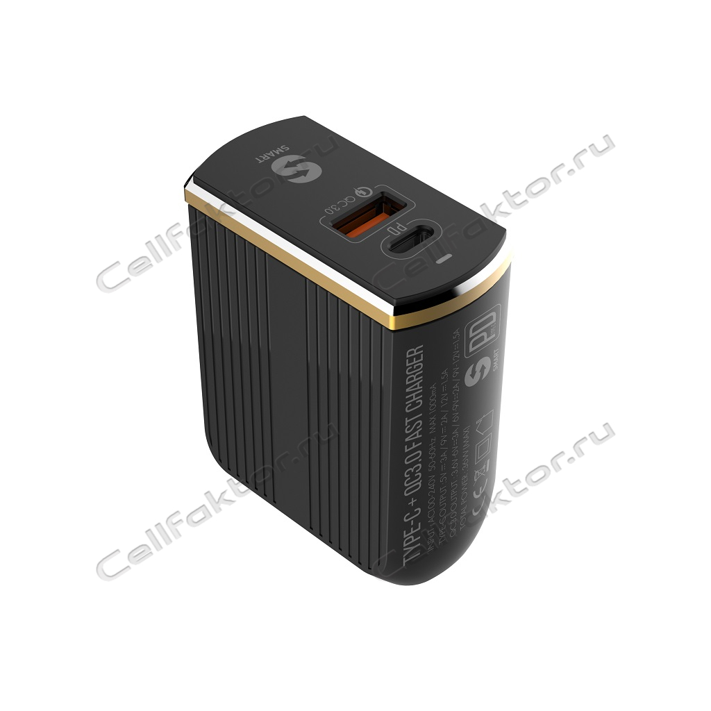 Адаптер LDNIO A2502C 220V 1 USB+1 Type-C+кабель Lightning