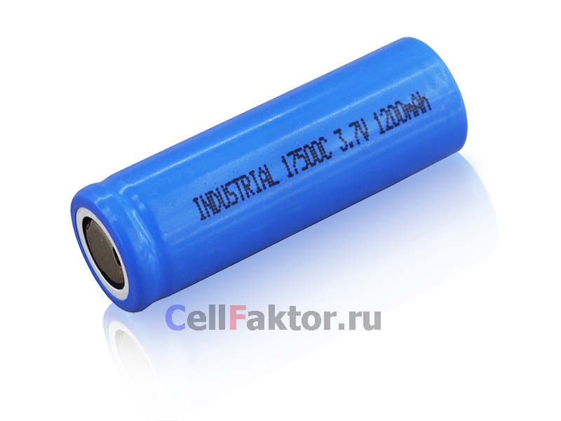 INDUSTRIAL ICR17500C 3.7V 1200mAh аккумулятор литий-ионный Li-ion купить оптом в СеллФактор с доставкой по Москве и России