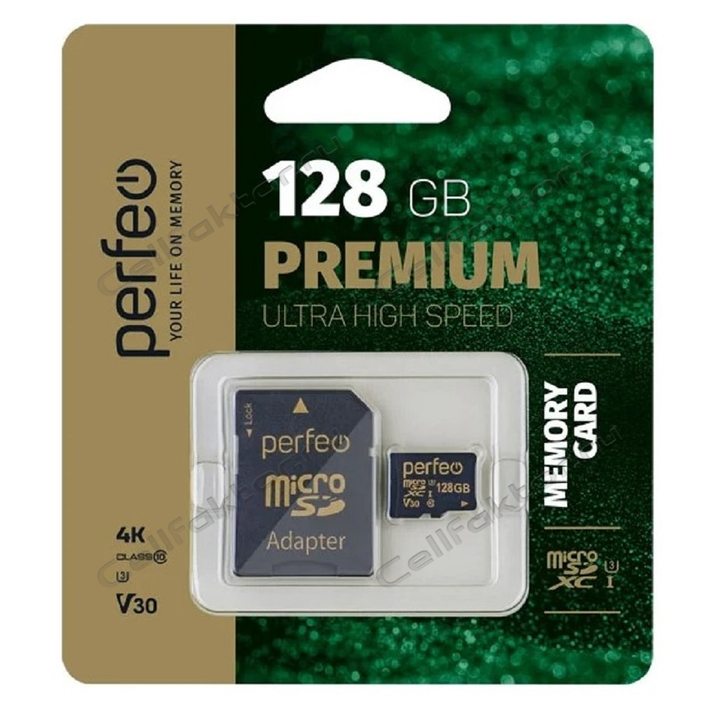 PERFEO MicroSDXC 128Gb Premium class 10 U3 карта памяти купить оптом в СеллФактор с доставкой по Москве и России
