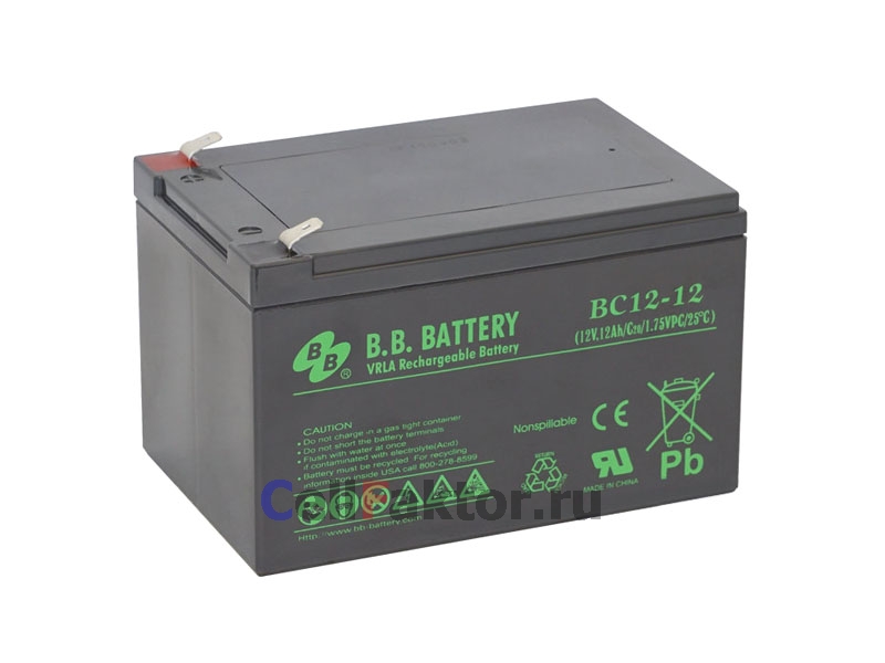 BB Battery BC12-12 аккумулятор свинцово-гелевый купить оптом в СеллФактор с доставкой по Москве и России