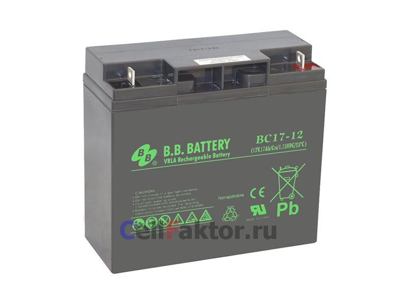 BB Battery BC17-12 аккумулятор свинцово-гелевый купить оптом в СеллФактор с доставкой по Москве и России