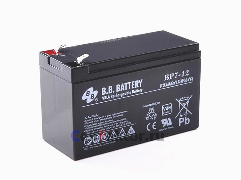 BB Battery BP7-12 аккумулятор свинцово-гелевый купить оптом в СеллФактор с доставкой по Москве и России