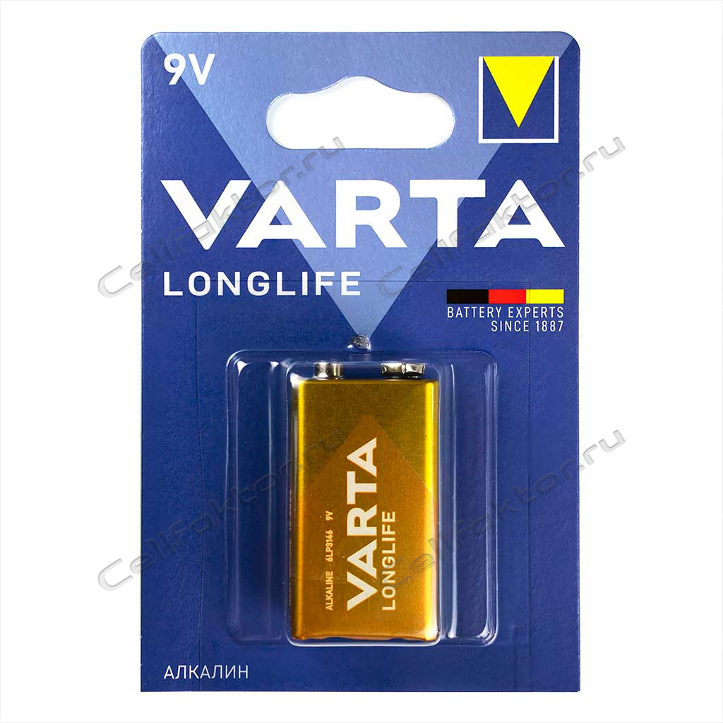 VARTA Long Life 4122 6LR61 BL-1 батарейка алкалиновая купить оптом в СеллФактор с доставкой по Москве и России