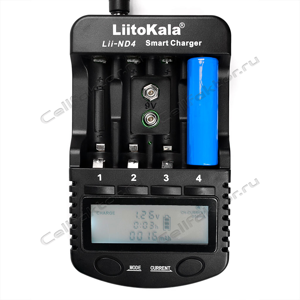 Зарядное устройство Liitokala Lii-ND4 купить в интернет-магазине СеллФактор с доставкой по России