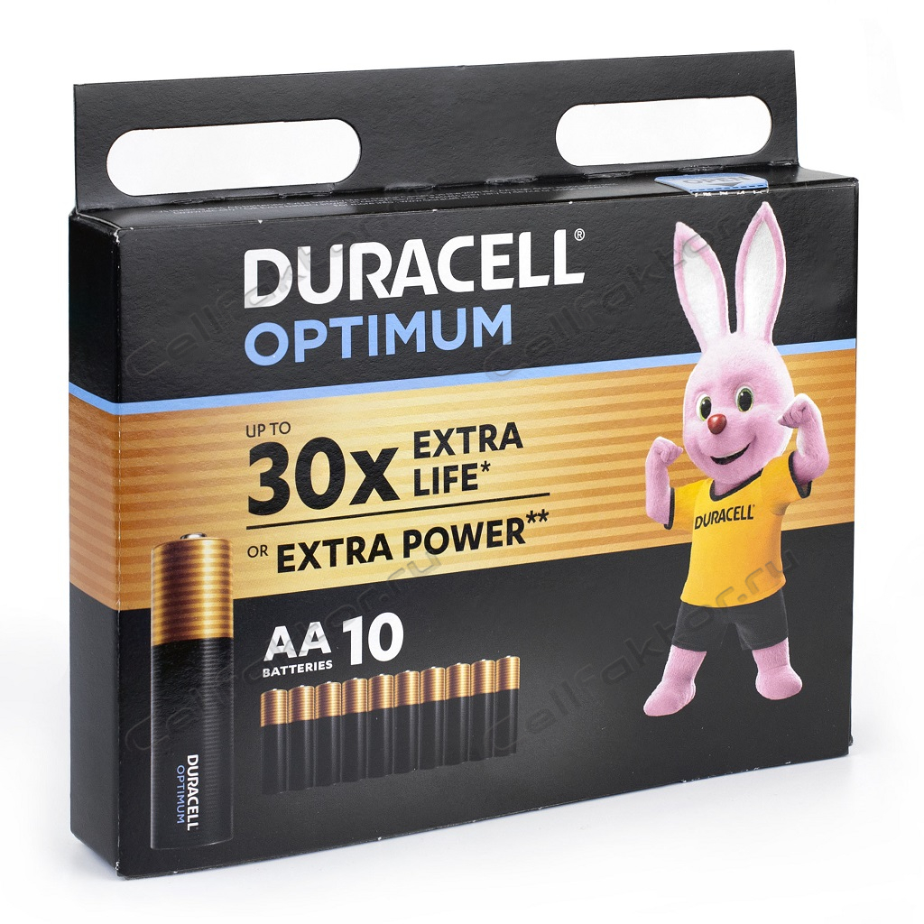 Батарейка алкалиновая DURACELL OPTIMUM LR6 BL-10 купить в интернет-магазине СеллФактор
