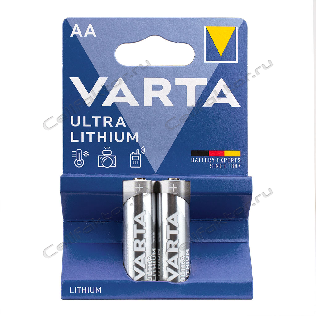 Батарейка для фото VARTA LITHIUM AA BL-2