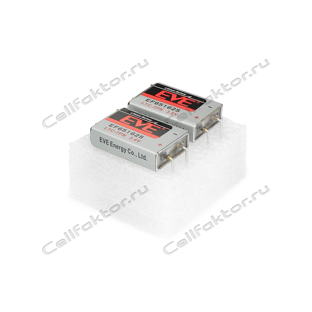 Батарейка литиевая EVE EF651625 LTC-7PN 4 pin