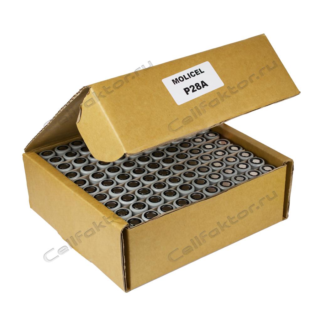 Аккумулятор MOLICEL INR-18650-P28A Li-ion 3.7V 2800mAh низкотемпературный литий-ионный купить в интернет-магазине СеллФактор с доставкой по России