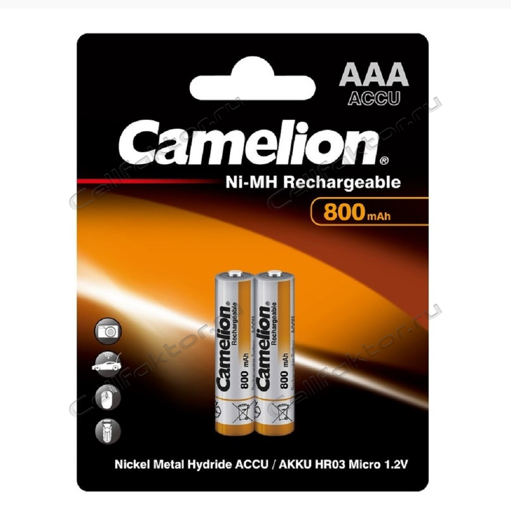 Camelion HR03 800mAh BL-2 аккумулятор никель-металгидрид Ni-MH купить оптом в СеллФактор с доставкой по Москве и России