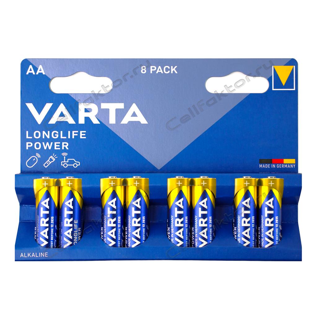 VARTA Longlife Power 4906 LR6 BL-8 батарейка алкалиновая купить оптом в СеллФактор с доставкой по Москве и России
