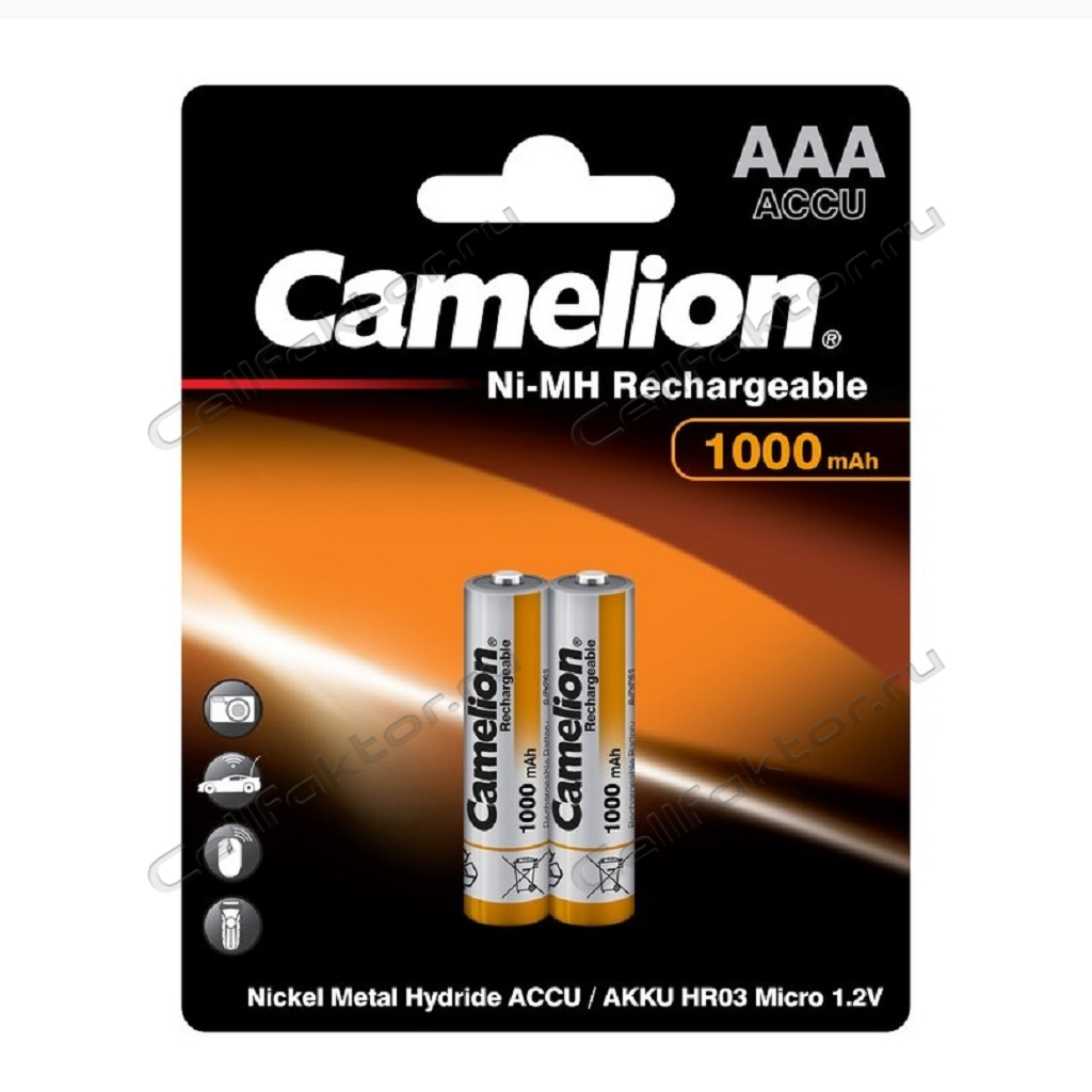 Camelion HR03 1000mAh BL-2 аккумулятор никель-металгидрид Ni-MH купить оптом в СеллФактор с доставкой по Москве и России