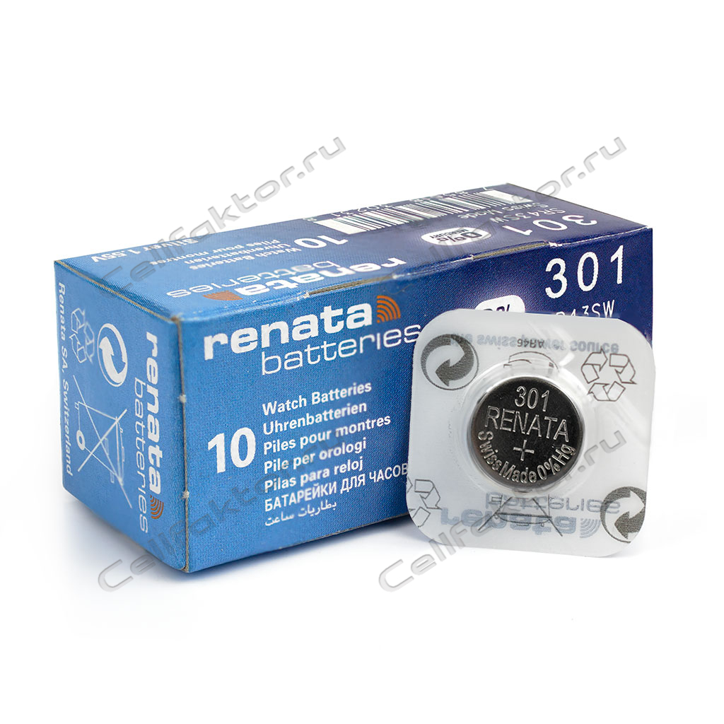 RENATA 301 BL-1 батарейка часовая серебряно-цинковая купить оптом в СеллФактор с доставкой по Москве и России