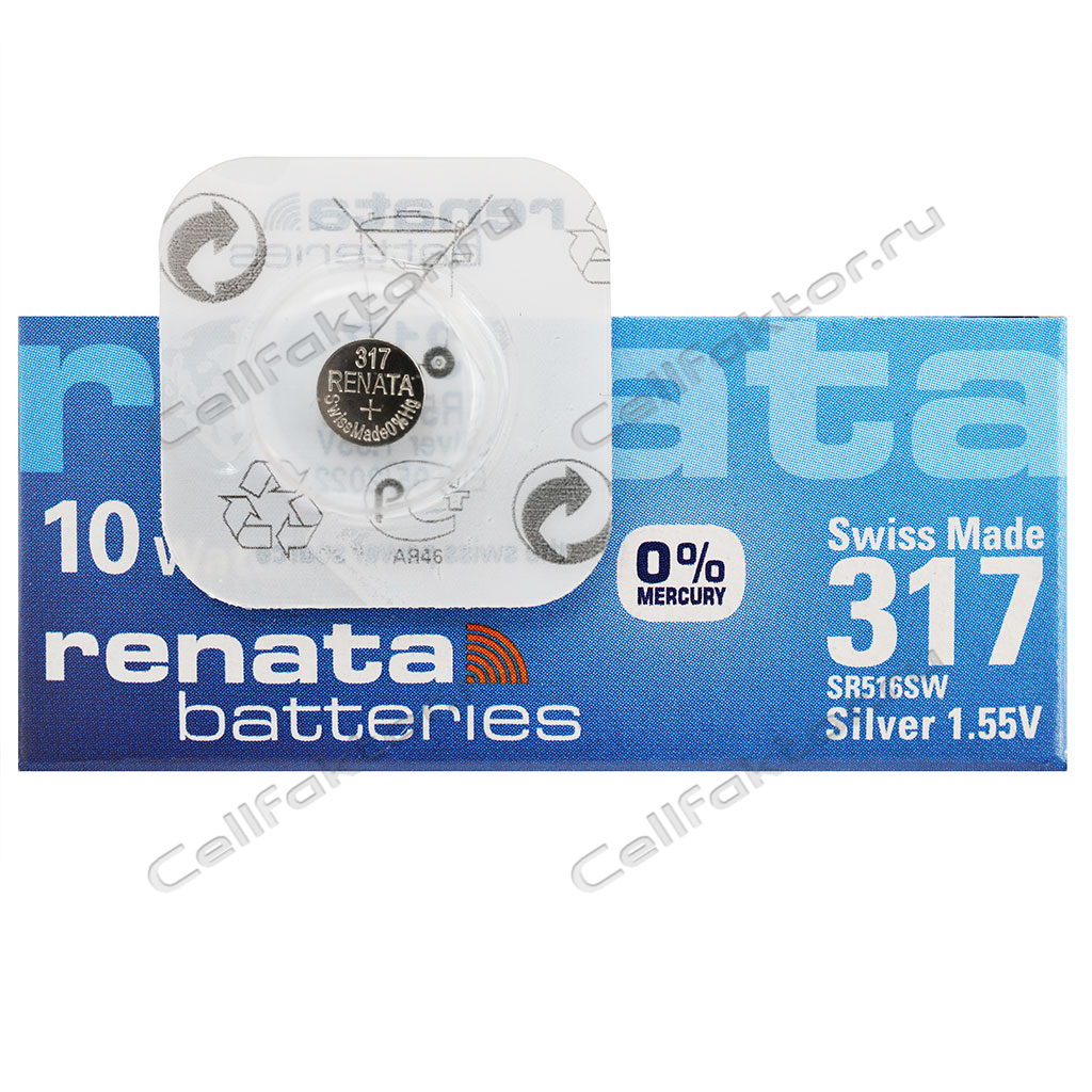 RENATA 317 BL-1 батарейка часовая серебряно-цинковая купить оптом в СеллФактор с доставкой по Москве и России