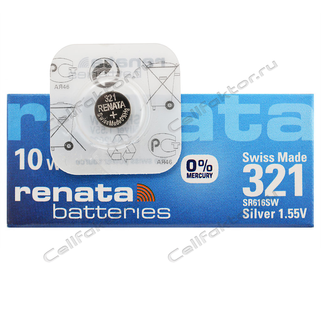 RENATA 321 BL-1 батарейка часовая серебряно-цинковая купить оптом в СеллФактор с доставкой по Москве и России