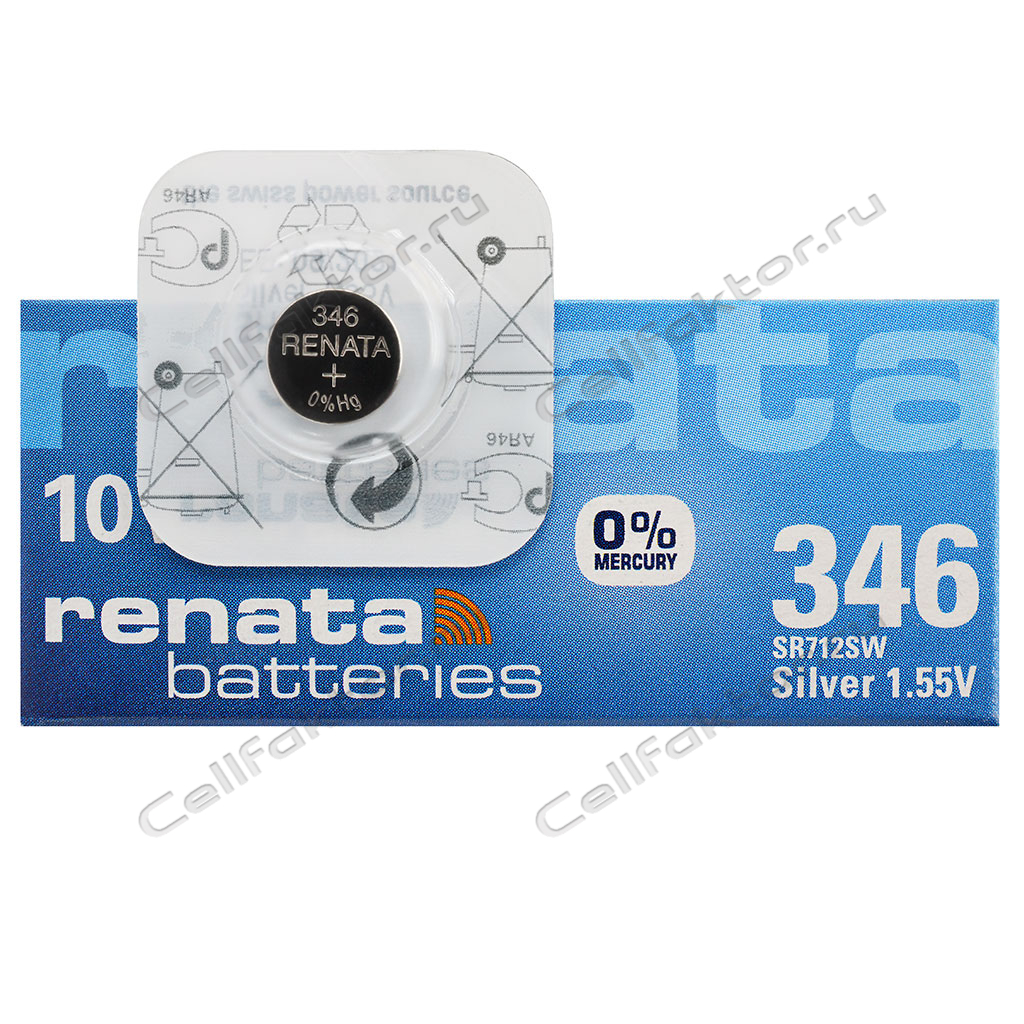 RENATA 346 BL-1 батарейка часовая серебряно-цинковая купить оптом в СеллФактор с доставкой по Москве и России